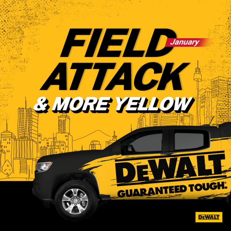  DEWALT FIELD ATTACK 디월트 필드어택 2025                포항자재  1월 행사안내