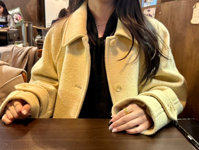던스트 알파카 하프코트 내돈내산후기 (+착샷)