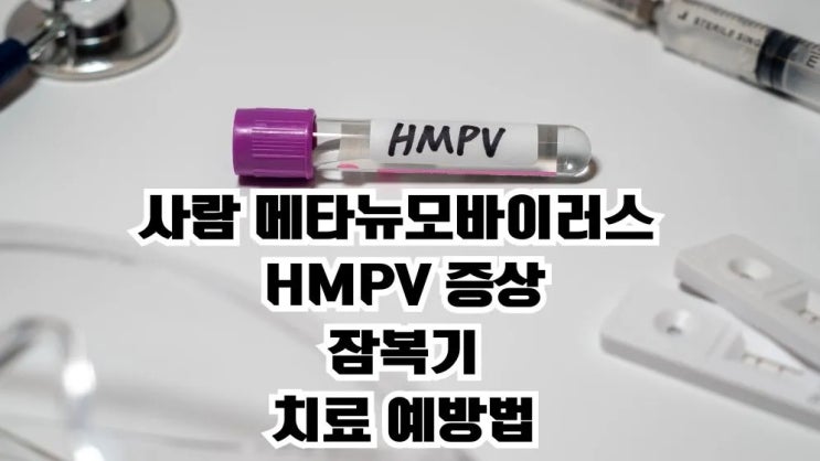 사람 메타뉴모바이러스 HMPV 증상 전염 치료 예방법