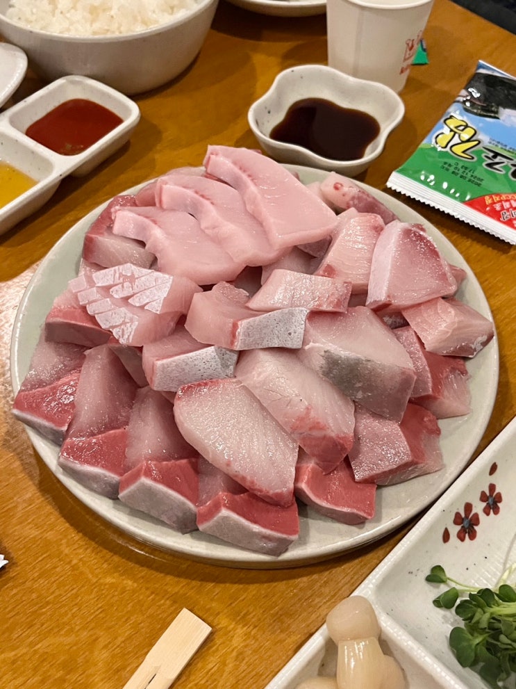  합정 대방어 맛집 재방문 하고싶은 두꺼운 방어, 숙성회 화도