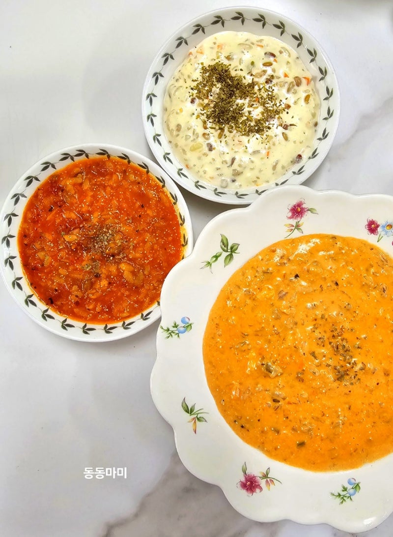 시판소스 크림소스 명란리조또 만들기 토마토 리소토 로제 리조또 한번에 만드는법