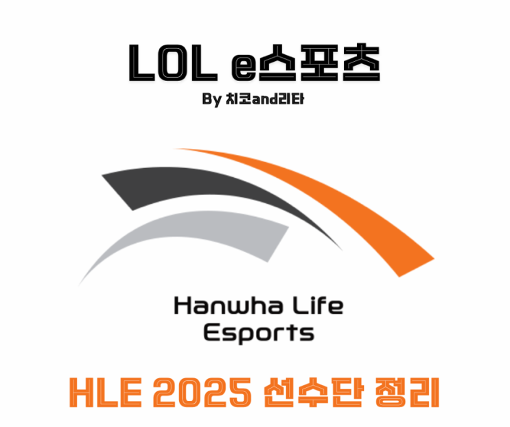 <b>한화</b>생명e스포츠 <b>선수단</b> 2025 로스터 <b>정리</b>