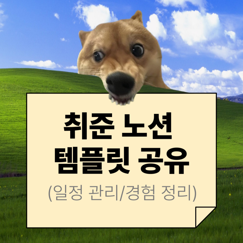 취업 준비 노션 템플릿 공유 (일정 관리/경험 정리/이직)