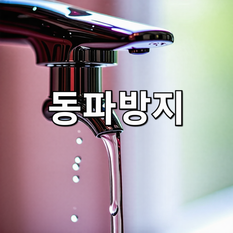  동파방지 물틀기 겨울철 필수 생존 기술