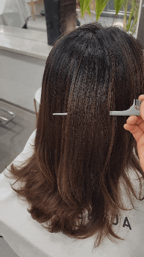 スジロッテモール美容室、イガジャヘアビスでヘアクリニックを受けました（アヒョンデザイナー）