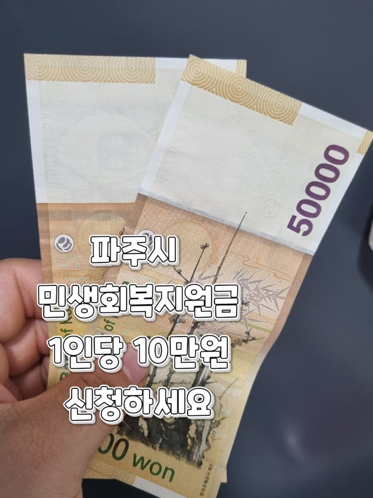  파주시 민생회복 생활안정지원금 지급 정보 날짜 공유해요 파주주민이시면 신청하셔서 받으세요!