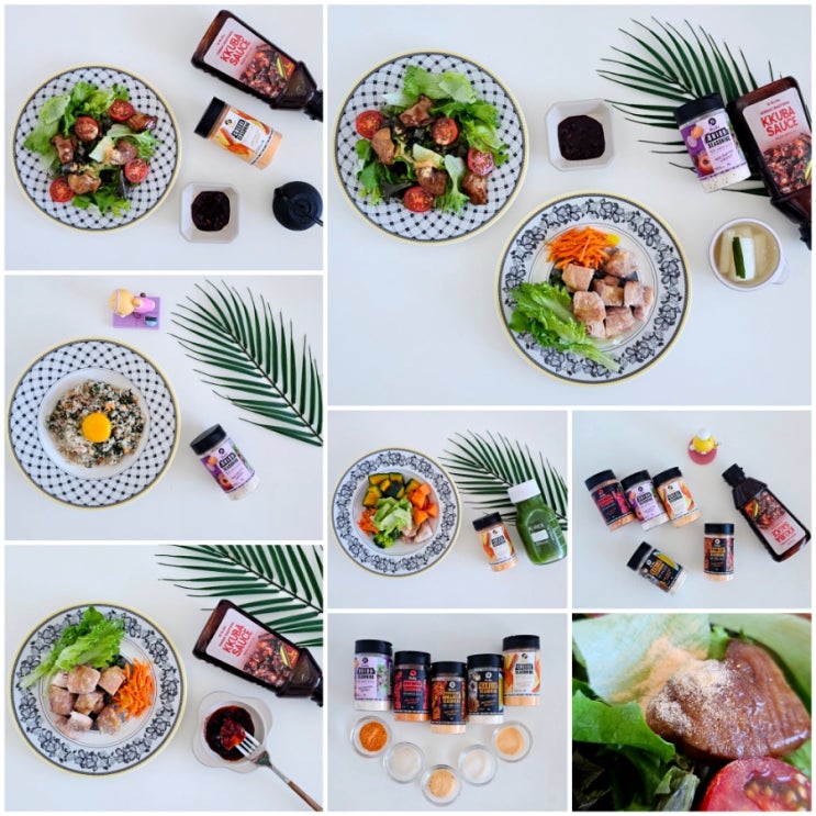 [벨라푸드] 벨라 저칼로리 제로 시즈닝 & 꾸바코바 숯불치킨소스 / 닭가슴살샐러드 다이어트식단 추천