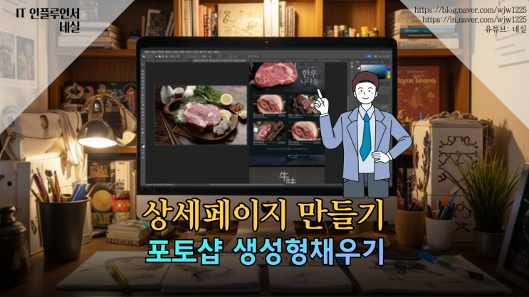  새해 이벤트 홍보 상세페이지 포토샵 AI 생성형채우기로 쉽게 제작하세요