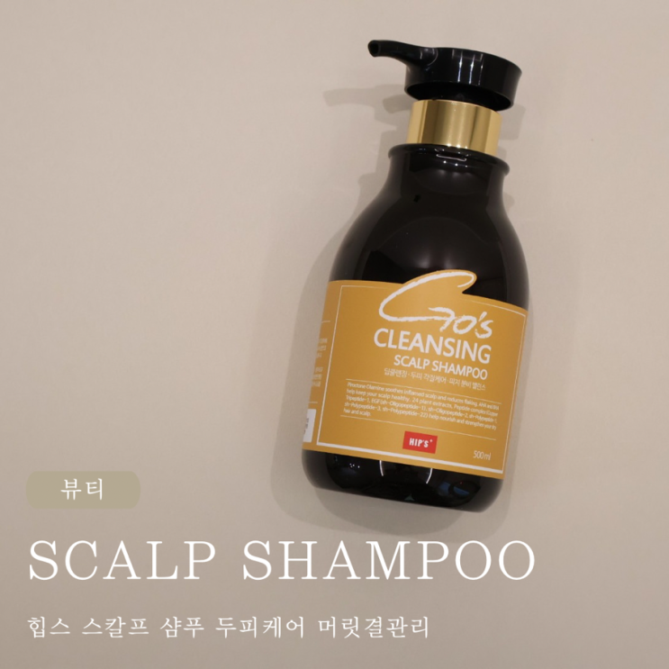  힙스 스칼프 샴푸로 두피케어와 머릿결관리
