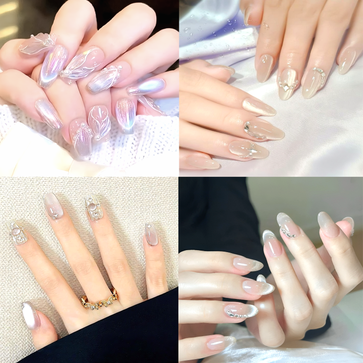  반짝반짝 빛나는 유리알 젤네일아트 디자인 BEST 15