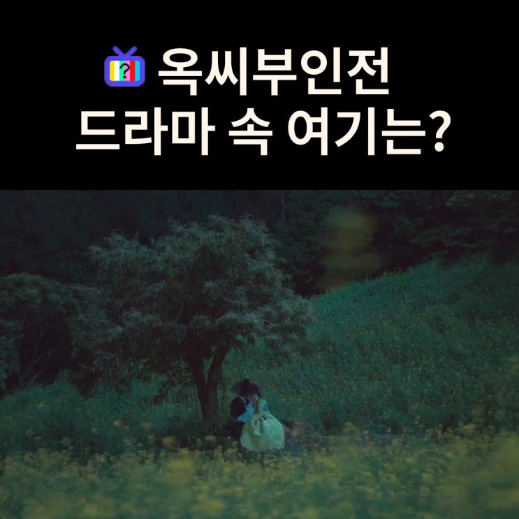  태영과 승휘가 밤에 키스하는 꽃밭은? 청주 추정리 메밀밭 (드라마 옥씨부인전 촬영지)