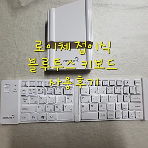 ⌨️ 로이체 블로그 휴대용 접이식 블루투스 키보드 사용 후기 ⌨️