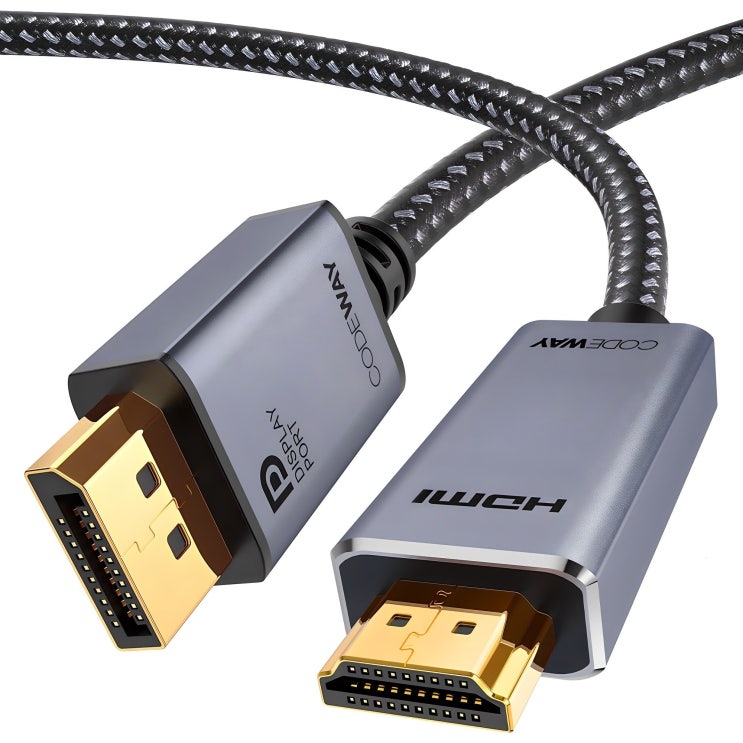 코드웨이 DP to HDMI 케이블