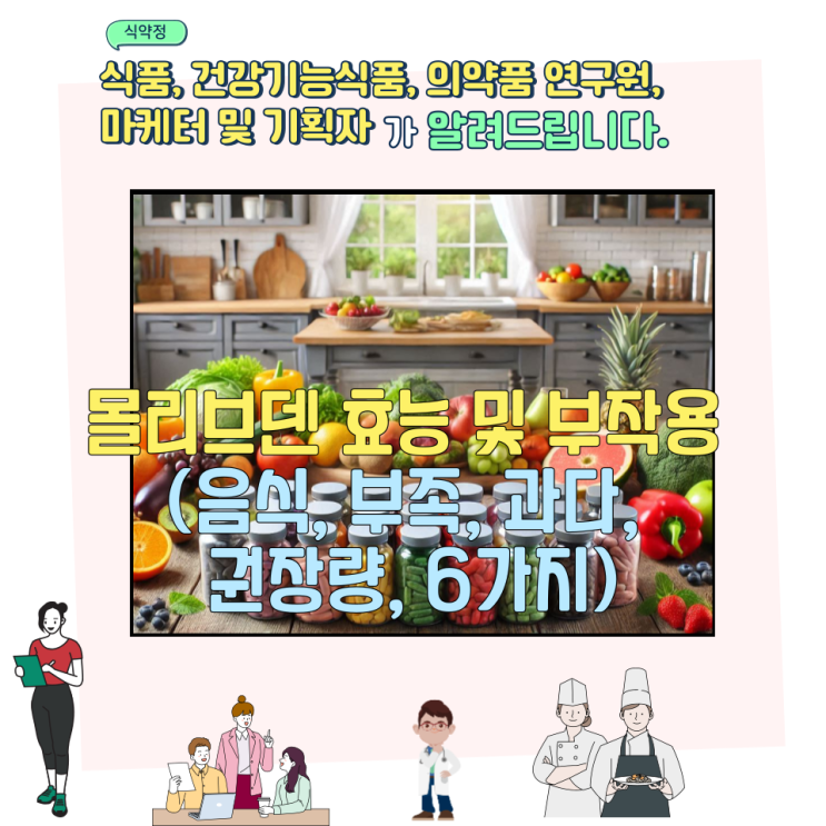  몰리브덴 효능 및 부작용 (음식, 부족, 과다, 권장량, 6가지)