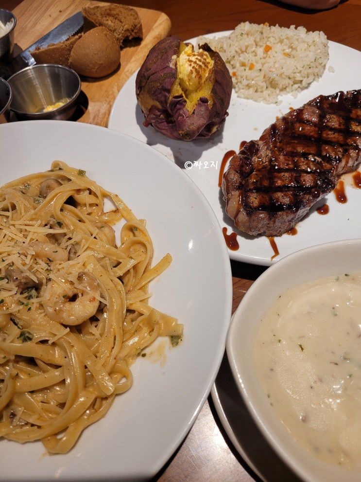  스테이크 파스타 맛집 '아웃백' 남포항점 (feat. 꿀팁, 할인, 추천 메뉴 정보)