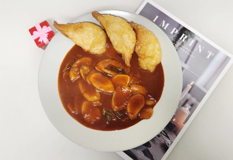 색다른 매운맛! 카레떡볶이, 신전떡볶이 만들기(떡국떡떡볶이)