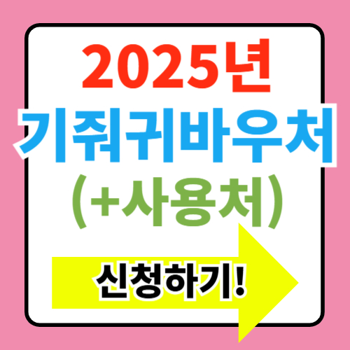  2025년 기저귀바우처 지원대상 신청방법 사용처 잔액조회 총정리