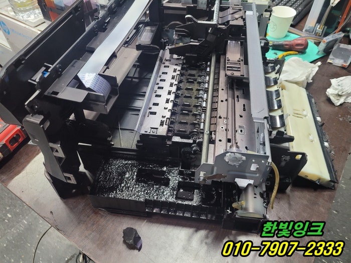 인천 남동구 장수동 HP8710 프린터 수리 잉크샘 하부세척 및 잉크통 교체설치 작업 인천 남동구 장수동 HP8710 프린터 수리 잉크샘 하부세척 및 잉크통 교체설치 작업