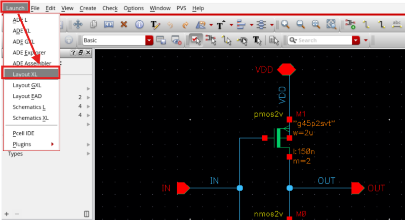 Cadence virtuoso layout editor 가이드: Inverter Layout (+DRC/LVS/PEX) - 2 ...