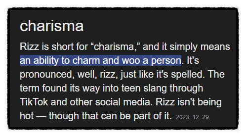 MZ슬랭 영어 줄임말 모음 3가지 Rizz, Cap, Bussin : 네이버 블로그