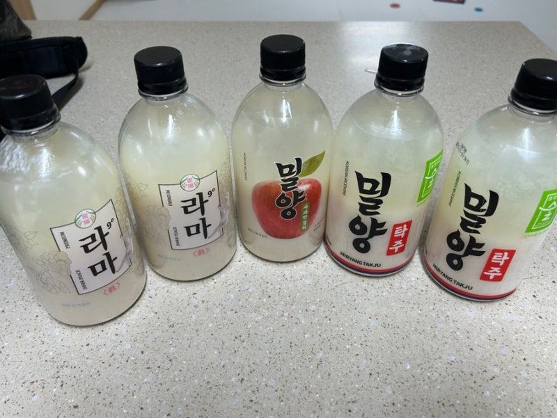 막걸리 - 밀양 클래식술도가 밀양탁주, 밀양사과막걸리, 라마막걸리