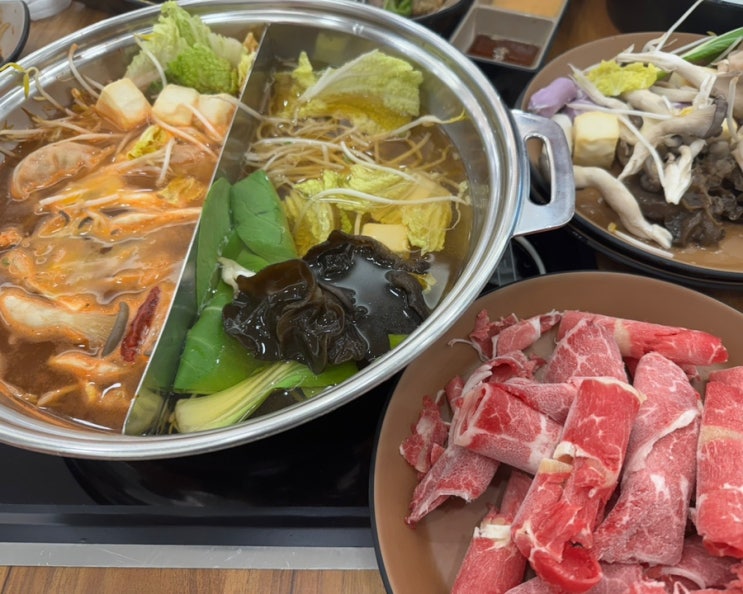  북수원 샤브샤브 무한리필 맛집 편백회관