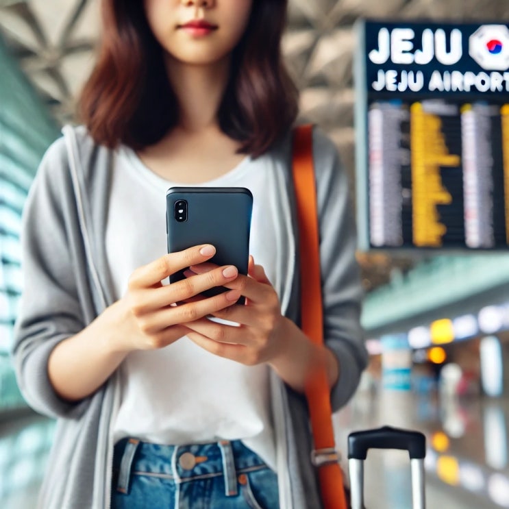  제주공항 선불폰 비대면개통법