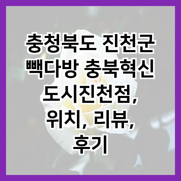 빽다방 충북진천점 사진 1