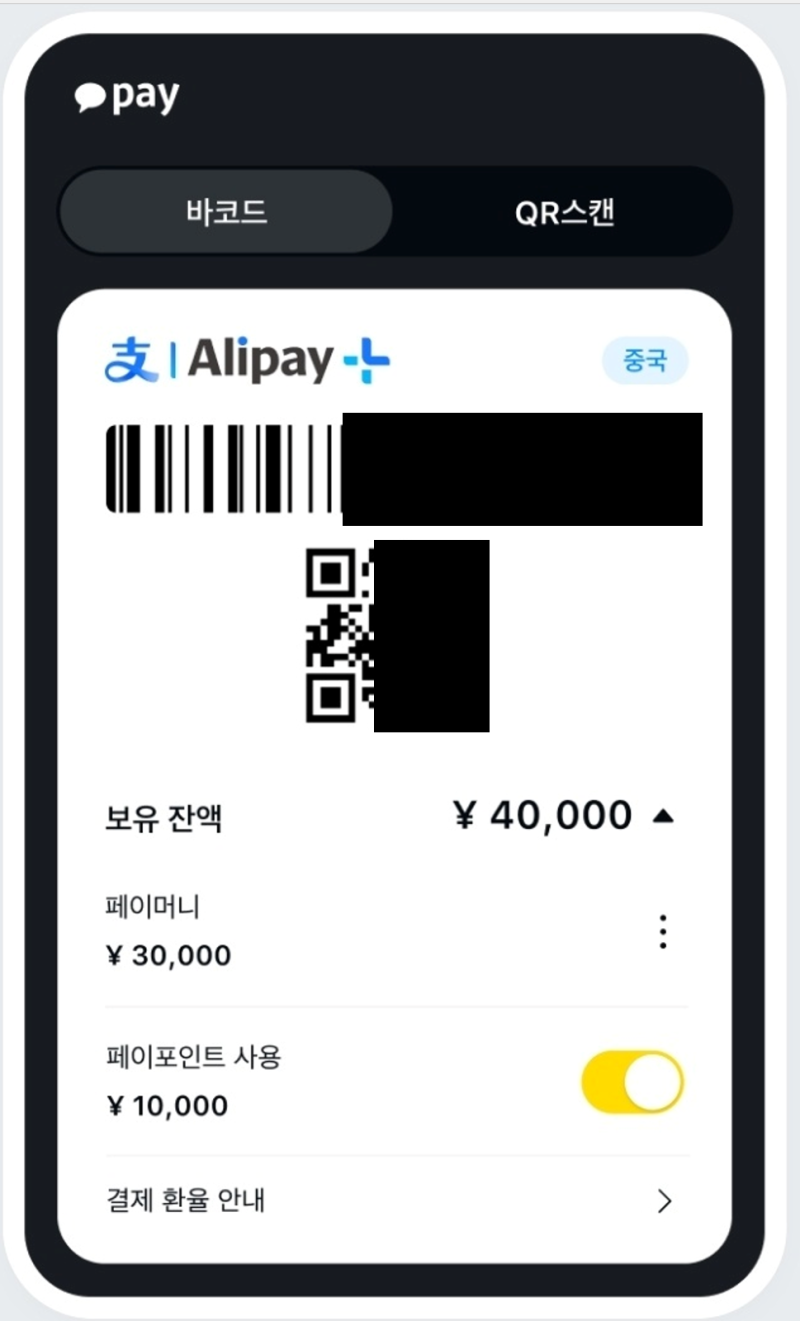 장가계 여행 필수 준비물! 카카오페이 X 알리페이 연동 가이드 : 네이버 블로그