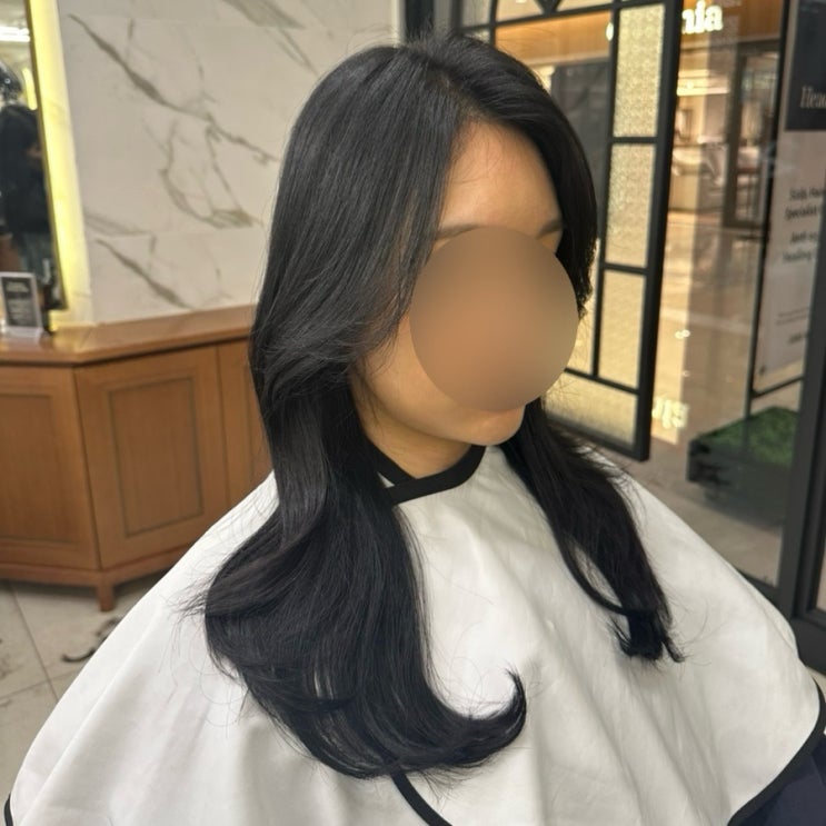  긴머리 톤다운 염색 & 레이어드 컷 by 강남미용실 코엑스몰 준오헤어 기은 디자이너