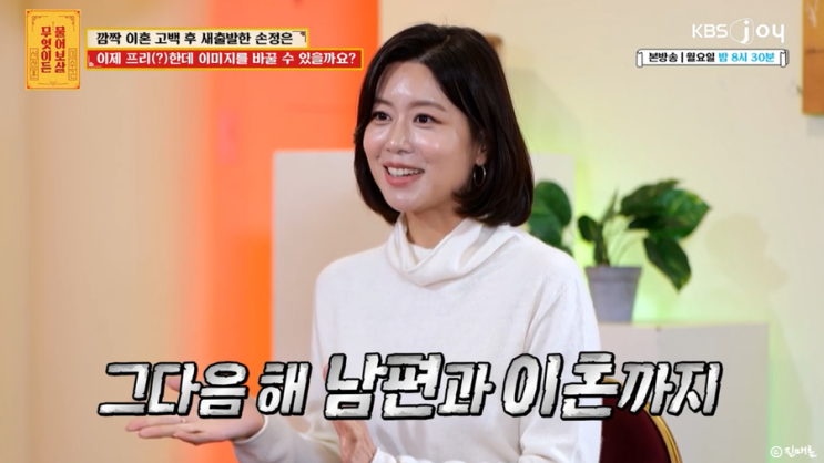 무엇이든 물어보살 <b>손정은 아나운서</b> 이혼 고백 프리 선언 이유... 