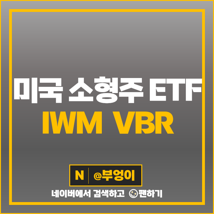 소형주 미국 ETF 투자 방법 IWM VBR 주가 배당 소형주 미국 ETF 투자 방법 IWM VBR 주가 배당