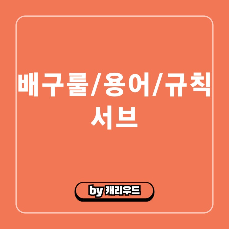  배구 경기 서브 규칙 위치 시간제한 로테이션 순서 룰