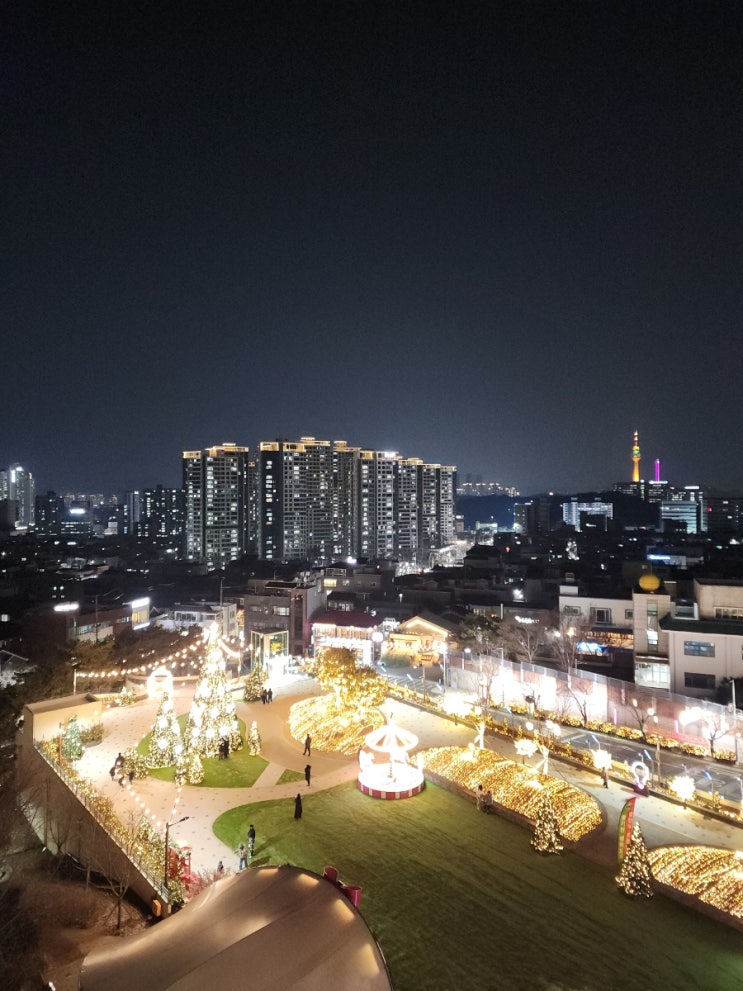 대구 야경, 불빛이 아름다웠던 앞산빨래터공원(앞산겨울정원,  앞산해넘이전망대, 주차)