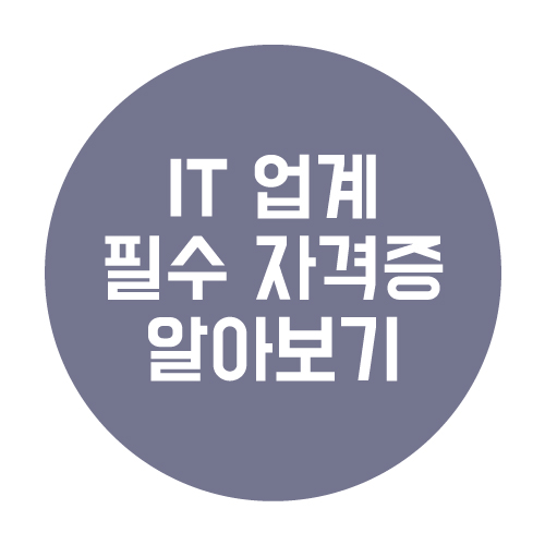  IT 업계 필수 자격증 어떤걸 따면 좋을까?