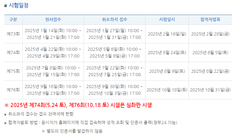 한국사능력검정시험[한능검] 2025 시험 일정 정리, 시험 요강 및 등급, 응시료