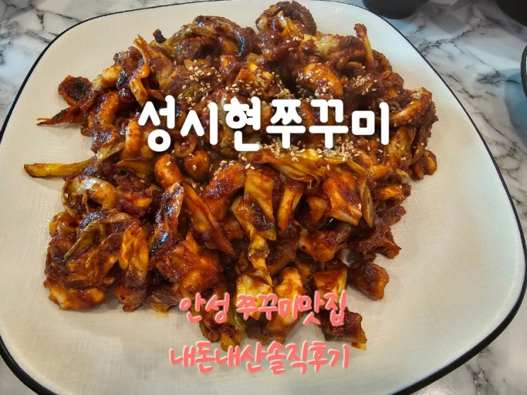  성시현쭈꾸미 안성맛집 내돈내산솔직후기