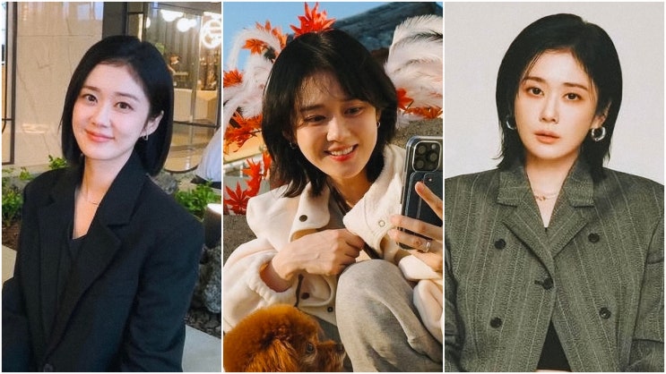  장나라 중단발 헤어스타일(태슬컷, 허쉬컷, 레이어드컷)