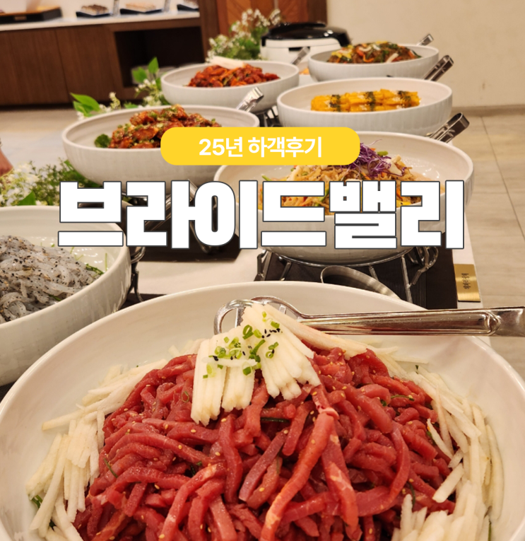  25년 양재 웨딩홀 브라이드밸리 첫예식의 하객 뷔페 식사 후기