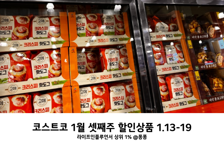  코스트코 1월 셋째주 할인상품 13-19일 세일 추천템 회원권 휴무일 소식