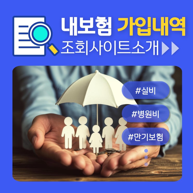  내가 가입한 보험 조회사이트 3가지 - 보험가입내역 조회서비스