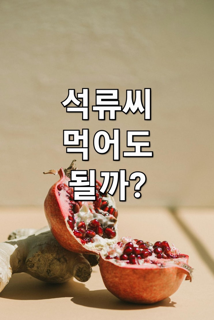  석류씨 먹어도 되나요 건강과 맛 두마리 토끼를 잡을 수 있을까
