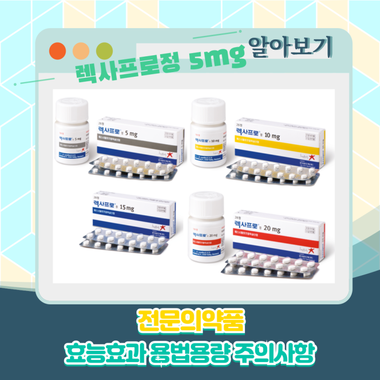 내가 할 수 있는 일 #32[CRPS]렉사프로정 5mg