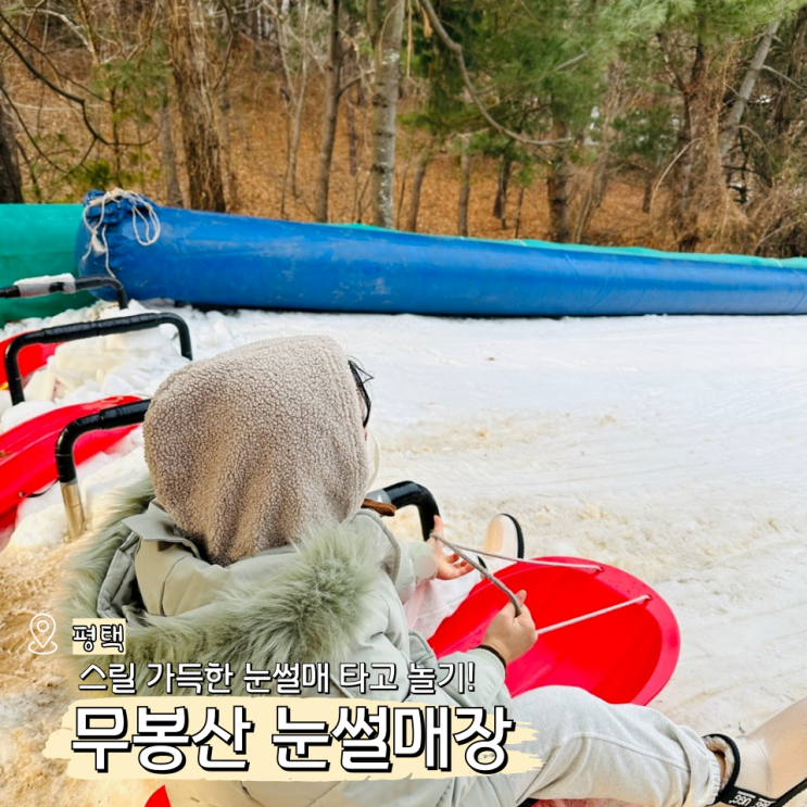  평택 무봉산 눈썰매장 개장 수원 화성 근교 경기도 겨울 놀거리