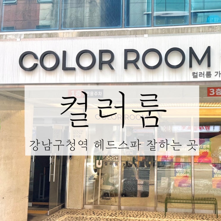  강남구청역 미용실 컬러룸 두피 관리 추천