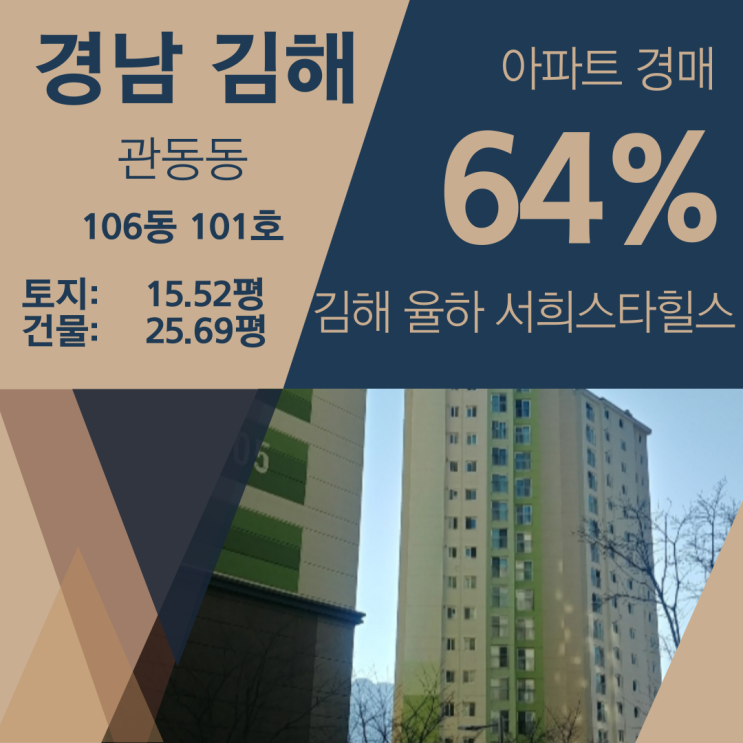 경남 김해시 관동동 김해 율하 서희스타힐스 아파트 경매[64%_1억 9800]