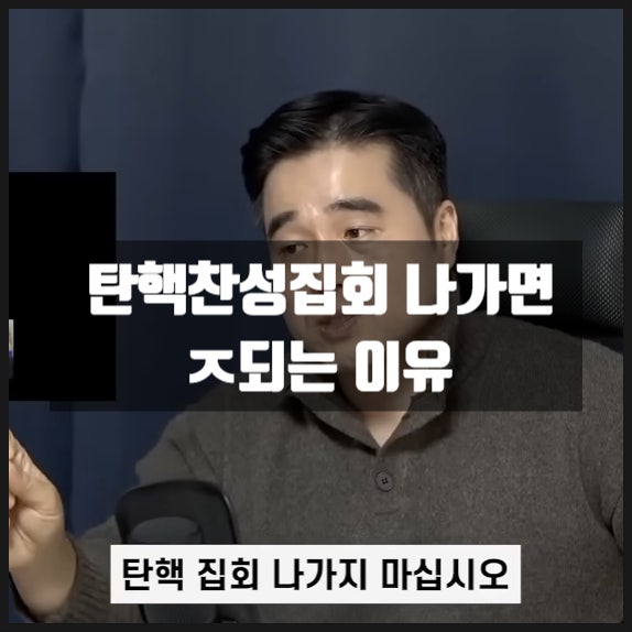 탄핵찬성집회 나가면 ㅈ되는 이유 탄핵찬성집회 나가면 ㅈ되는 이유