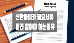  신한마이카 서류, 왜 미리 확인해야 할까?