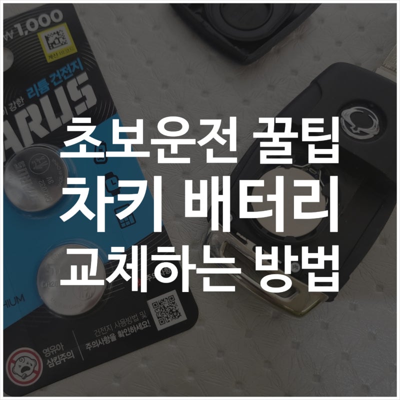 티볼리 차키 배터리 교체하는 법