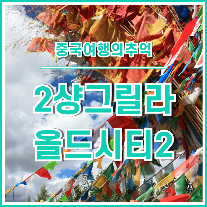  [샹그릴라] 샹그릴라 대불사에 오르는 길 : 올드시티 두커종고성, 광장, 디칭박물관, 타르초, 대불사